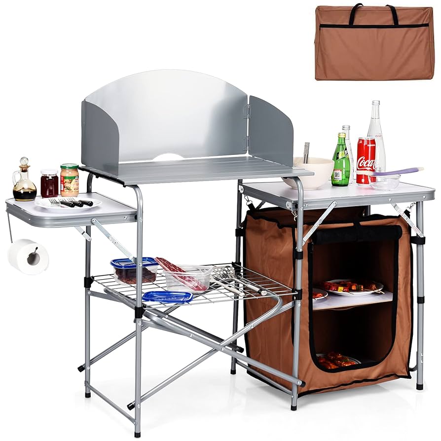 Amazon.com: Giantex Folding Grill Table with 26'' Tabletop